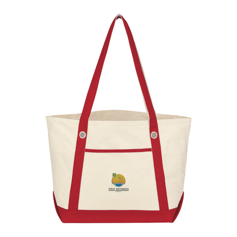 Medium Cotton Canvas Sailing Tote Bag