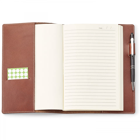 Genuine Leather Refillable Journal Combo
