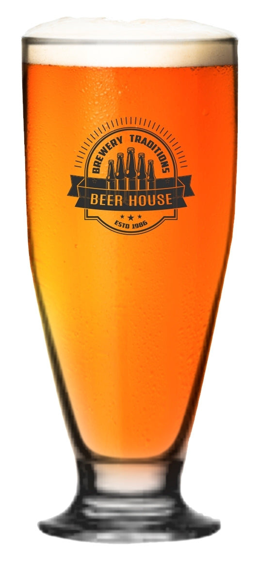 Cin-Cin 16oz clear glass pilsner