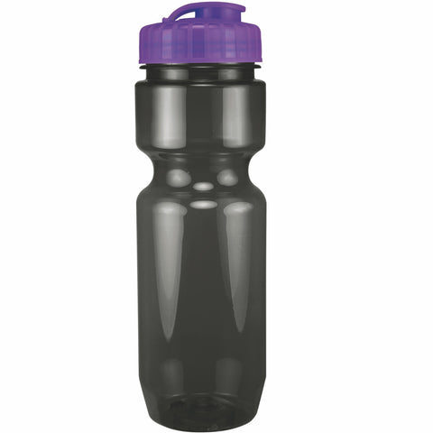 22 Oz. Translucent Bike Bottle w/ Flip Top Lid