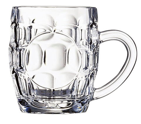 Britannia 10oz clear glass mug