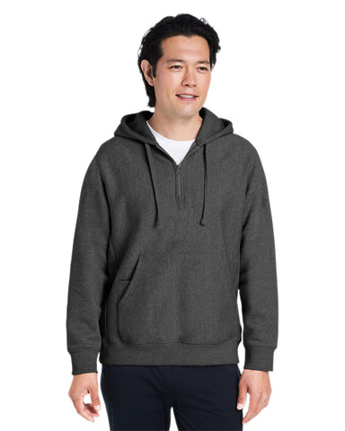 000239 Team 365 Unisex Zone HydroSport? Heavyweight Quarter-Zip Hooded Sweatshirt