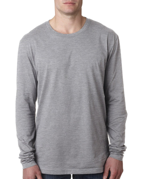 000044 NEXT LEVEL APPAREL Men's Cotton Long-Sleeve Crew