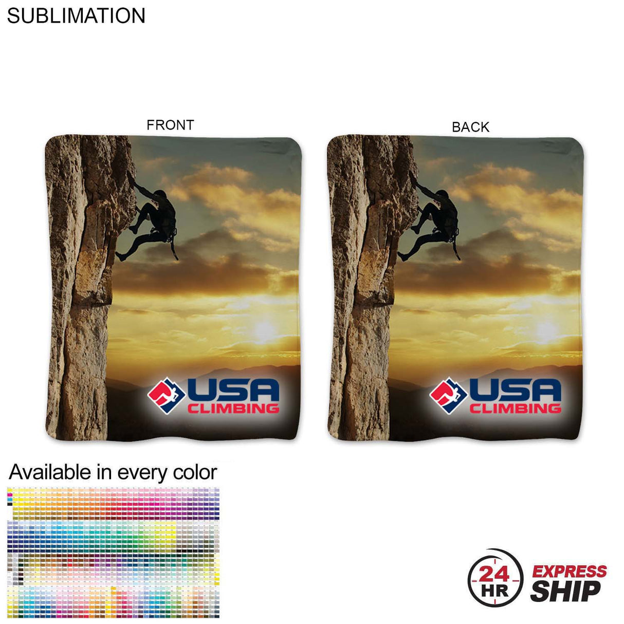 24 Hr Express Ship - Ultra Soft and Smooth Microfleece Blanket, 50x60, Sublimated