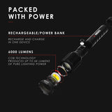 Rechargeable 6K Lumen Flashlight
