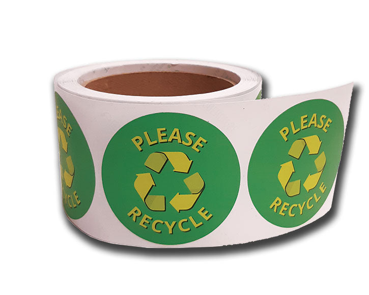 Eco-Friendly 100% PCW Roll Stickers (3" Circle)