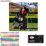 24 Hr Express Ship - Oversized Golf Towel in Soft Velour Terry, 24x48, with Black Hook, Sublimated