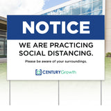 24"h x 36"w Custom Corrugated Yard/Lawn Sign