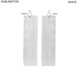 Plush Velour Terry Cotton blend Golf Towel, Trifold Grommet and Hook, Sublimated