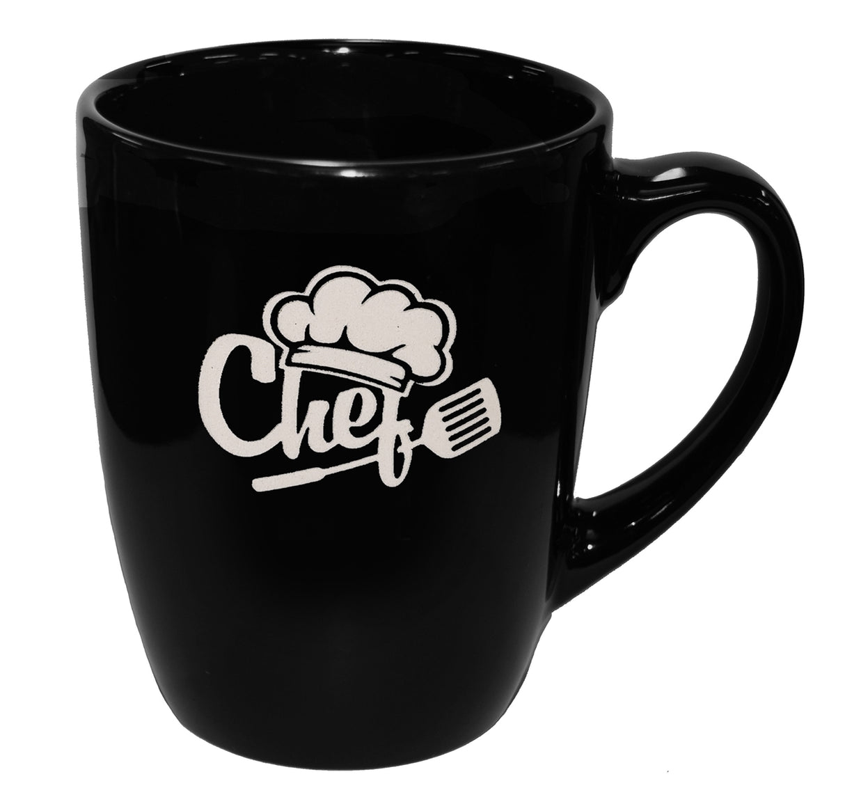Glossy Cottager 12oz black mug - Etched