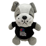 6" Mini Me Gray Brooklyn Bulldog w/T-Shirt