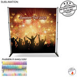 Event 8' Backdrop, Media Wall, with Full Color Graphics, Photos, NO SETUP CHARGE