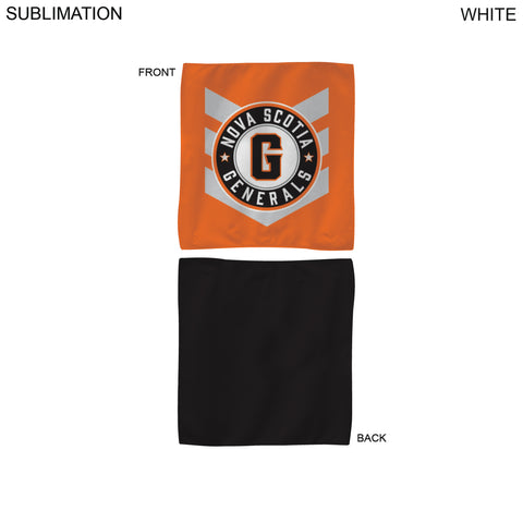 Colored Microfiber Dri-Lite Terry Skate, Cooling, Rally Towel, 10x10 Sublimated Edge to Edge 2 sides