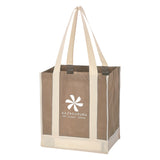 000440 Non-woven Two-tone Shopper Tote Bag