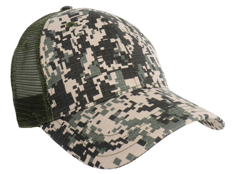 Digital Camouflage Mesh Back Cap