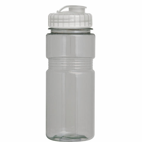 20 Oz. Translucent Recreation Bottle w/ Flip Top Lid