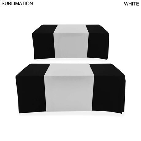 Sublimated Table Runner, 30x90, Covers Front, Top and Back