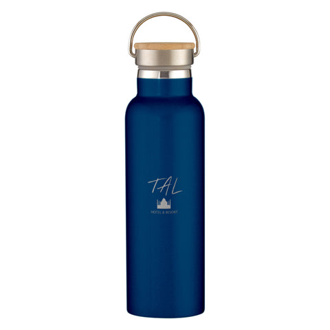 21 Oz. Liberty Stainless Steel Bottle With Wood Lid