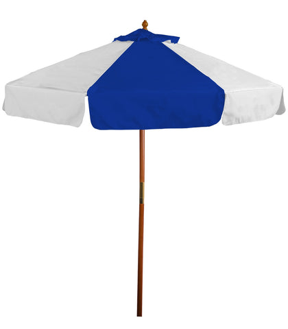 7' Wooden Market Umbrella with Valence