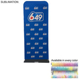 72 Hr Fast Ship - 3'W x 90"H EuroFit Banner with Steel Base, Full Color Graphics 2 Sided, NO SETUP