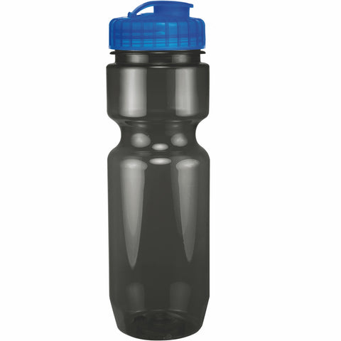 22 Oz. Translucent Bike Bottle w/ Flip Top Lid