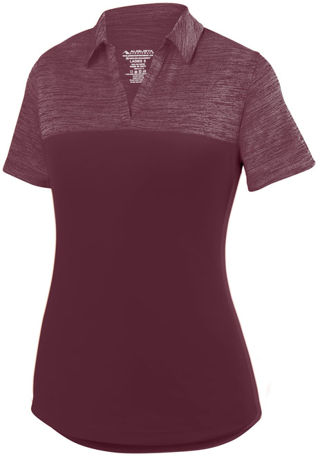 Ladies Shadow Tonal Heather Polo