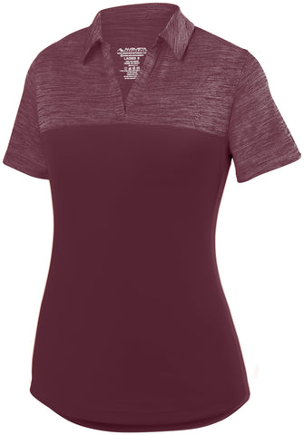 Ladies Shadow Tonal Heather Polo