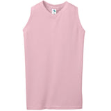Girls' Sleeveless V-Neck Poly/Cotton Jersey