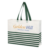 Non-woven Horizontal Stripe Tote Bag