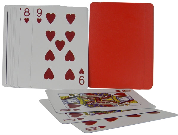 Deck of Cards red, blank, undecorated