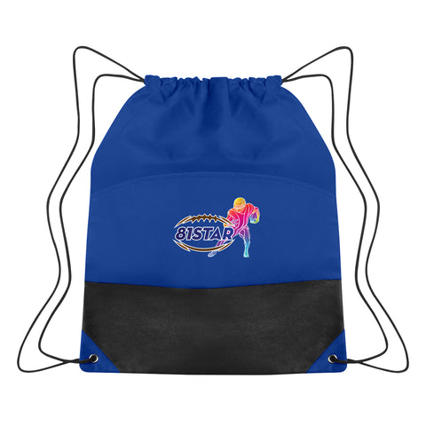 Non-woven Two-tone Drawstring Sports Pack