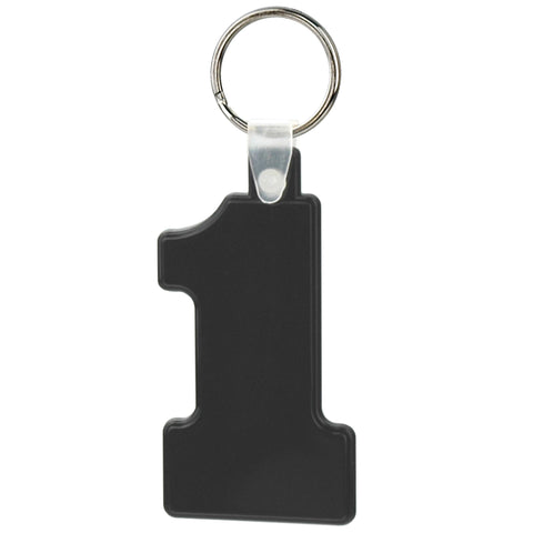 Soft Squeezable Key Tag (Number 1)