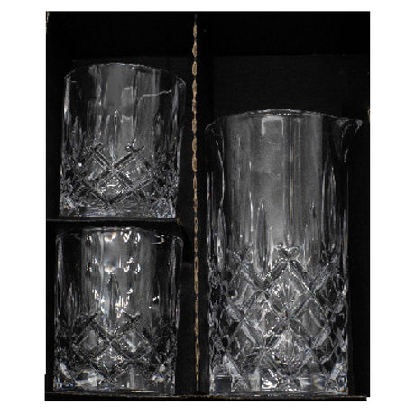 ~ Spey Mixing Set, RIEDEL Crystal , 1 Mixing glass, 2 Whiskey glasses in an Ovation Gift box