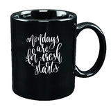 Economy Premium Stock 11oz black ceramic mug
