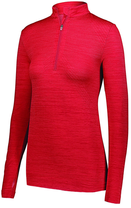 Ladies' Striated 1/2 Zip Pullover