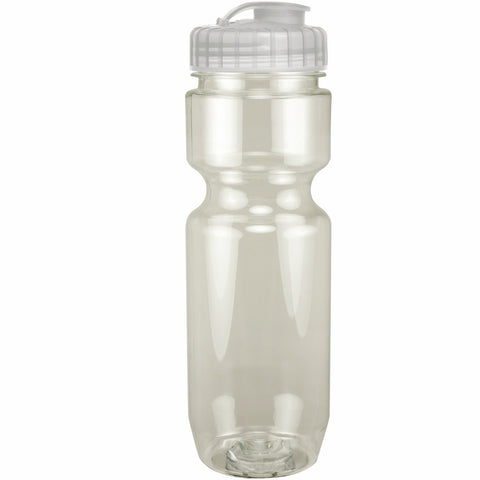 22 Oz. Translucent Bike Bottle w/ Flip Top Lid