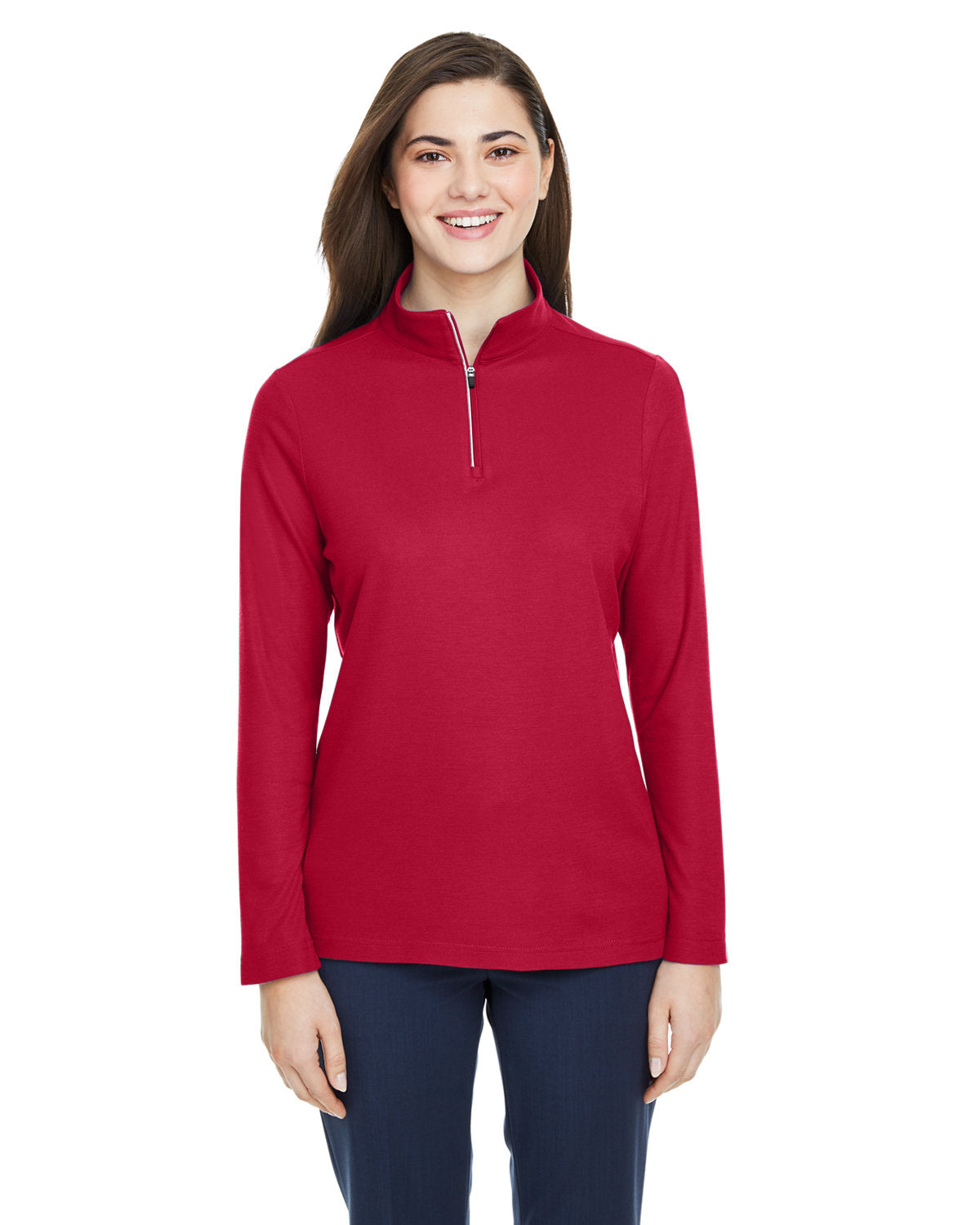 CORE 365 Ladies' Fusion ChromaSoft? Pique Quarter-Zip