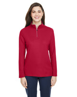 CORE 365 Ladies' Fusion ChromaSoft? Pique Quarter-Zip