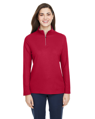 CORE 365 Ladies' Fusion ChromaSoft? Pique Quarter-Zip