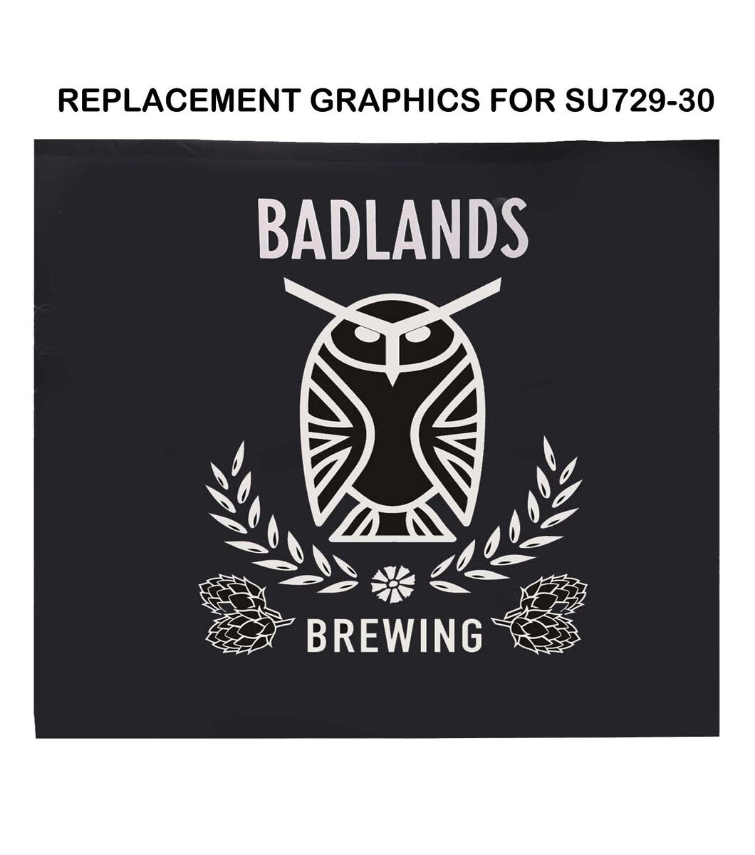 Replacement Full Color Graphics for 10' Wide Display, Media Wall, Backdrop SU729-30, NO SETUP CHARGE