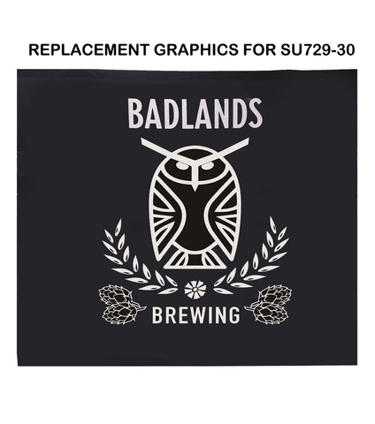 Replacement Full Color Graphics for 10' Wide Display, Media Wall, Backdrop SU729-30, NO SETUP CHARGE