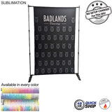 48hr Quick Ship - 5' Exhibitor Expanding Display Kit, Media Wall, Backdrop, with Full Color Graphics