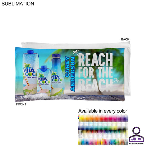 Personalized Absorbent Microfiber Dri-Lite Terry Terry Pool Towel, 20x40, Sublimated Edge to Edge