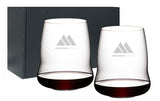 ~Stemless Wings Cabernet Sauvignon, 23oz RIEDEL crystal stemless glass S/2 in a Mystique black gift