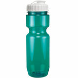 22 Oz. Translucent Bike Bottle w/ Flip Top Lid