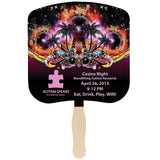 Bread Slice Sandwiched Hand Fan (2 Side/Four Color Process)