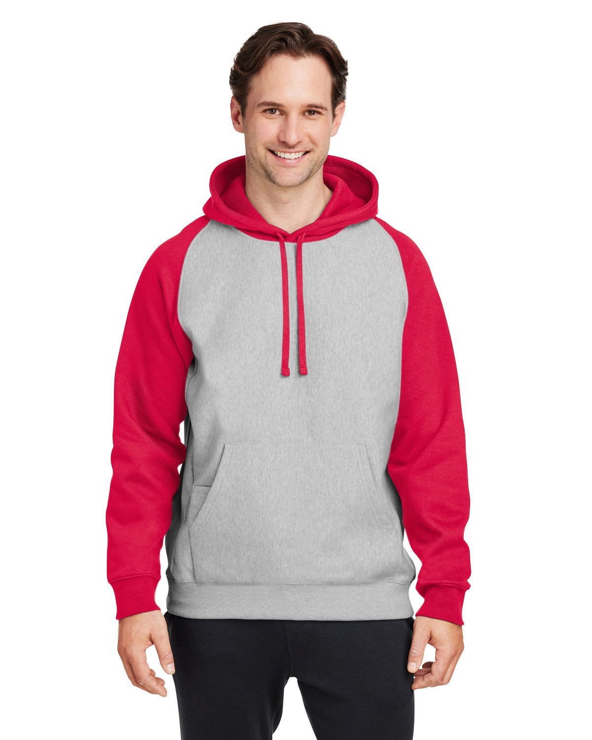 000240 Team 365 Unisex Zone HydroSport? Heavyweight Colorblock Hooded Sweatshirt
