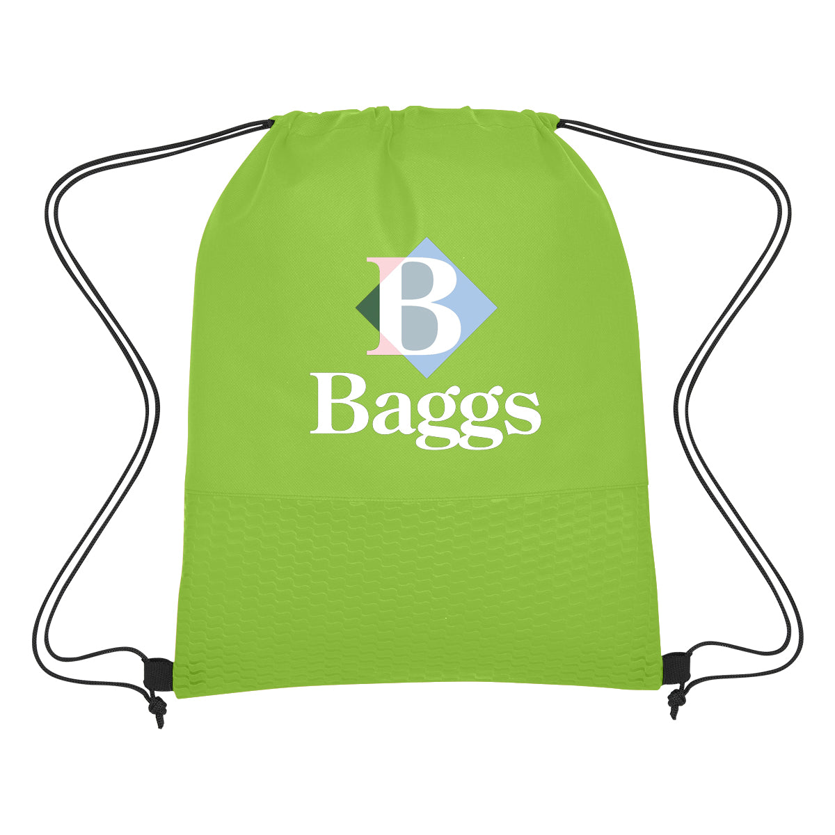 Wave Design Non-woven Drawstring Bag