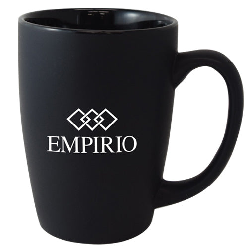 Houston 16oz gloss black ceramic mug