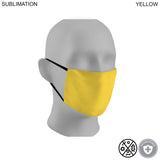 48 Hr Quick Ship - Sublimated 2ply Antimicrobial Cloth Face mask available in EVERY COLOR
